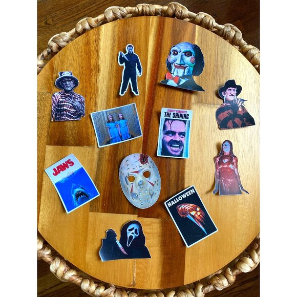 Horror Movie Sticker Set of 11 Scary Movie Stickers Waterproof for Bottles - Picture 1 of 6